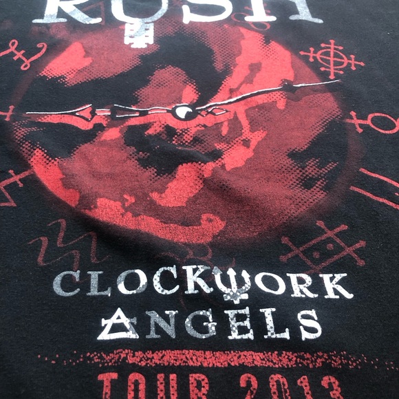 Rush double sided concert tee Clockwork Angels Tour 2013 Med - Picture 7 of 10